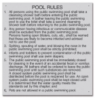 Hawaii Pool Rules Sign