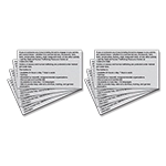 Human Trafficking Notice 3x5 Adhesive Maine New York