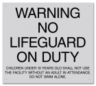 Idaho No Lifeguard Warning Sign