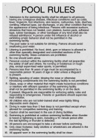 Illinois Pool Rules Sign