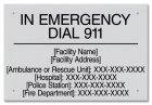 In Emergency Dial 911 Sign