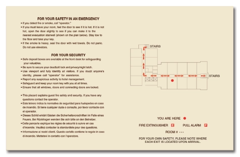 In-Room Evacuation Plans
