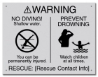 ISPSC No Diving Sign for Pools