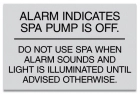 ISPSC Spa and Hot Tub Alarm Sign