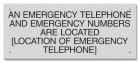 Kentucky Emergency Phone Location Sign