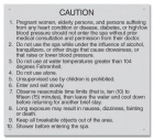 Kentucky Spa Rules Caution Sign