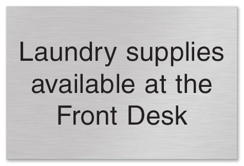 Laundry Supplies Available...