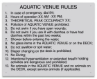 MAHC Aquatic Venue Rules Sign
