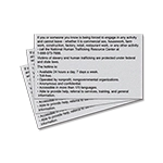 Maine & New York Human Trafficking Notice (3 Pack)