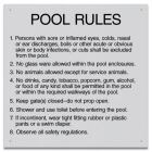 Maricopa County, Arizona Pool Rules Sign