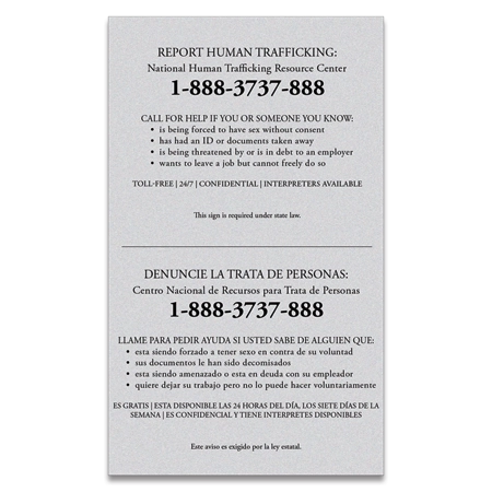 Maryland Large Human Trafficking Notice - Celtec