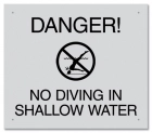 Maryland No Diving Shallow Water Sign