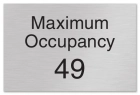 Maximum Occupancy Sign