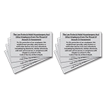 Miami Beach, FL: Housekeeper Protection Notice - Self Adhesive - 8 Pk