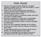 Michigan Swimming Pool Rules