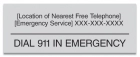 Minnesota Emergency 911 Pool Sign