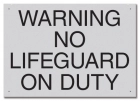 Missouri No Lifeguard Sign