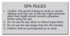 Missouri Spa Rules Sign