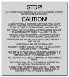 Mobile County, Alabama Spa Rules Sign