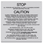 Mobile County, Alabama Spa Safety Rules Sign