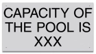 Montana Pool Capacity Sign