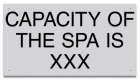 Montana Spa Capacity Sign