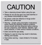 Montana Spa Rules Sign