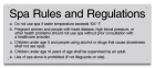 Montgomery County, Alabama Spa Rules Sign