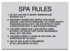 Montgomery County, Alabama Spa Rules Sign
