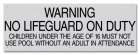 Nebraska No Lifeguard Sign