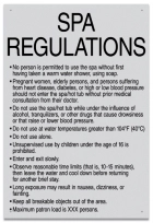 Nebraska Spa Regulations Sign
