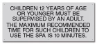 Nevada Children Under 12 Spa Rules Sign