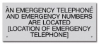Nevada Emergency Phone Location Sign