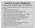 Nevada Water Slide Rules Sign