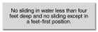 New York City Deck Slides Rules Sign