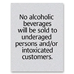 No Alcoholic Beverages To Be Sold - AL Code