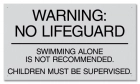 Ohio No Lifeguard Sign
