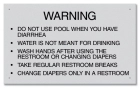 Ohio Spray Pad Rules Sign