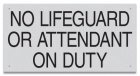 Oklahoma No Lifeguard Sign