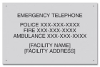 Ontario Canada Emergency Phone Sign