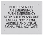 Ontario Canada Emergency Stop Button Sign