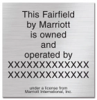 Owned and Operated By... Plaque