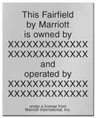 Owner/Operator Plaque