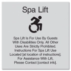 Spa Lift Rules w/Dynamic ISA Symbol - Large