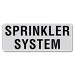 Sprinkler System Label