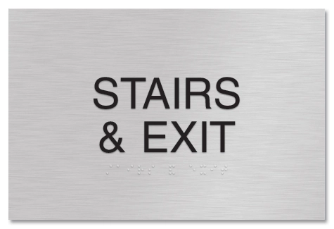 "Stairs & Exit" Sign