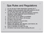 State Pool Sign - Spa Rules - Alabama Compliant