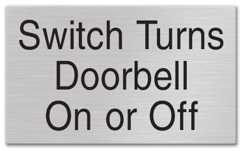 Switch Turns Doorbell Sign