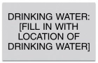 Texas Drinking Water Location Sign