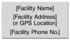 Texas Emergency Phone Location Sign